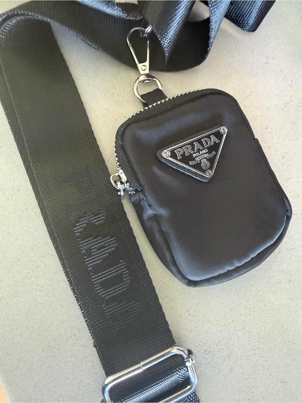 Black Nylon Shoulder Bag - Picture 10 of 10